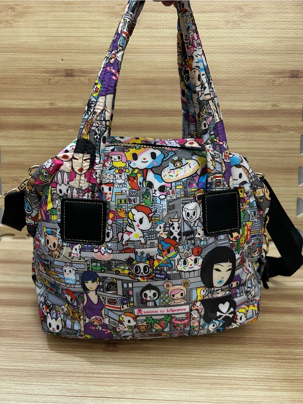 tokidoki for LeSportsac Parigina Tokidopoli Satchel Bag 3286 P510 - Picture 2 of 16